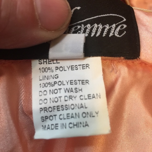 La femmeDress strapless coral strapless w/cutouts - Picture 7 of 8